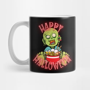 Happy Halloween from a Zombie with Ramen Mug